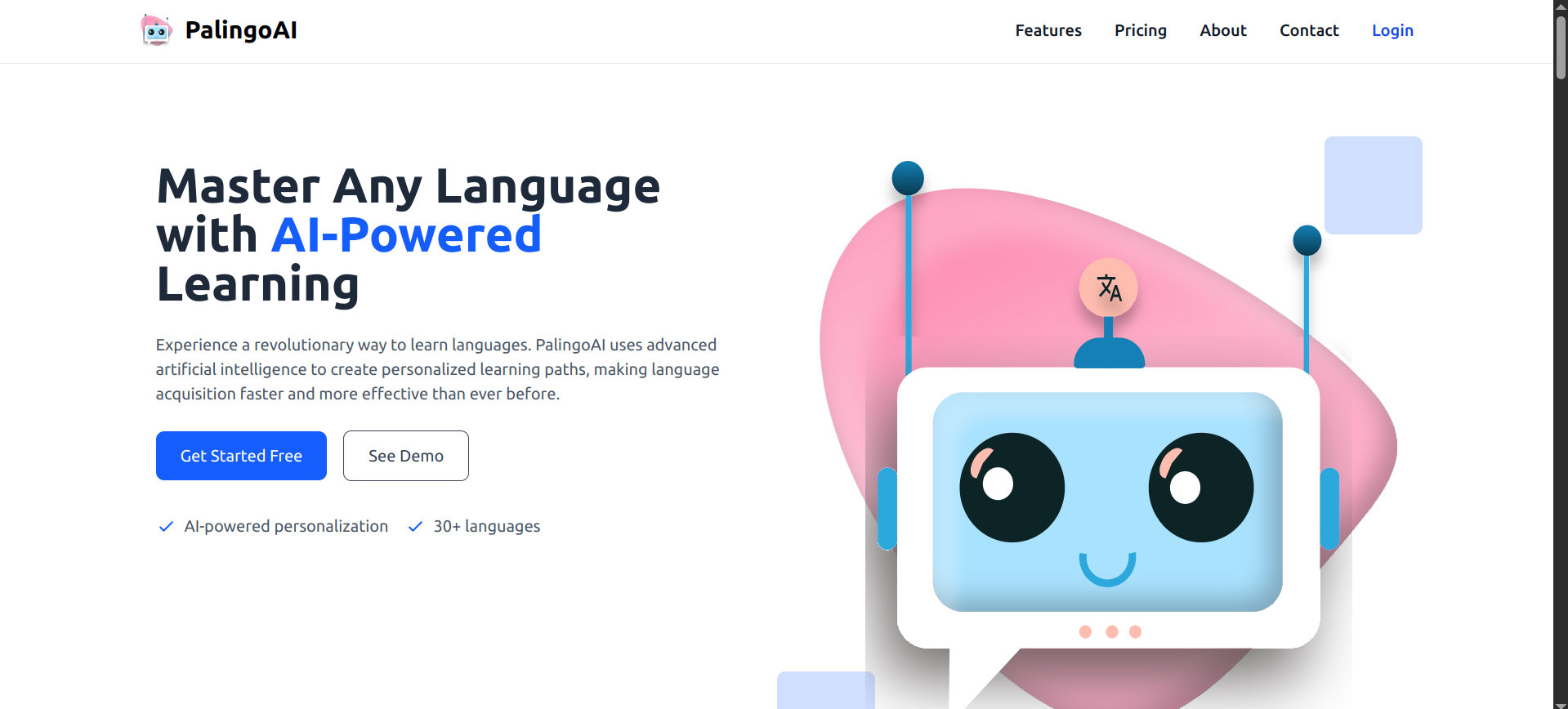 Language Learning Website