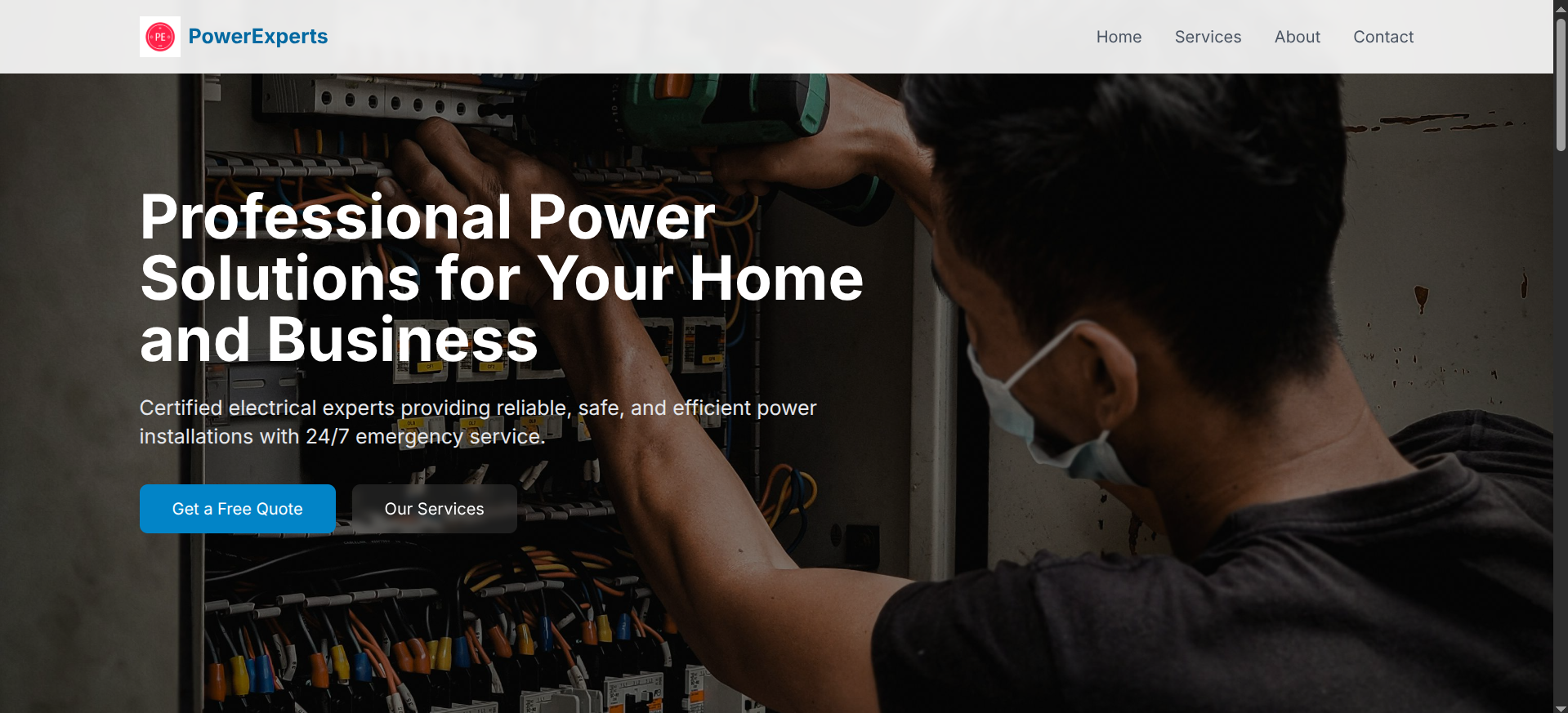 Power Experts Website Demo