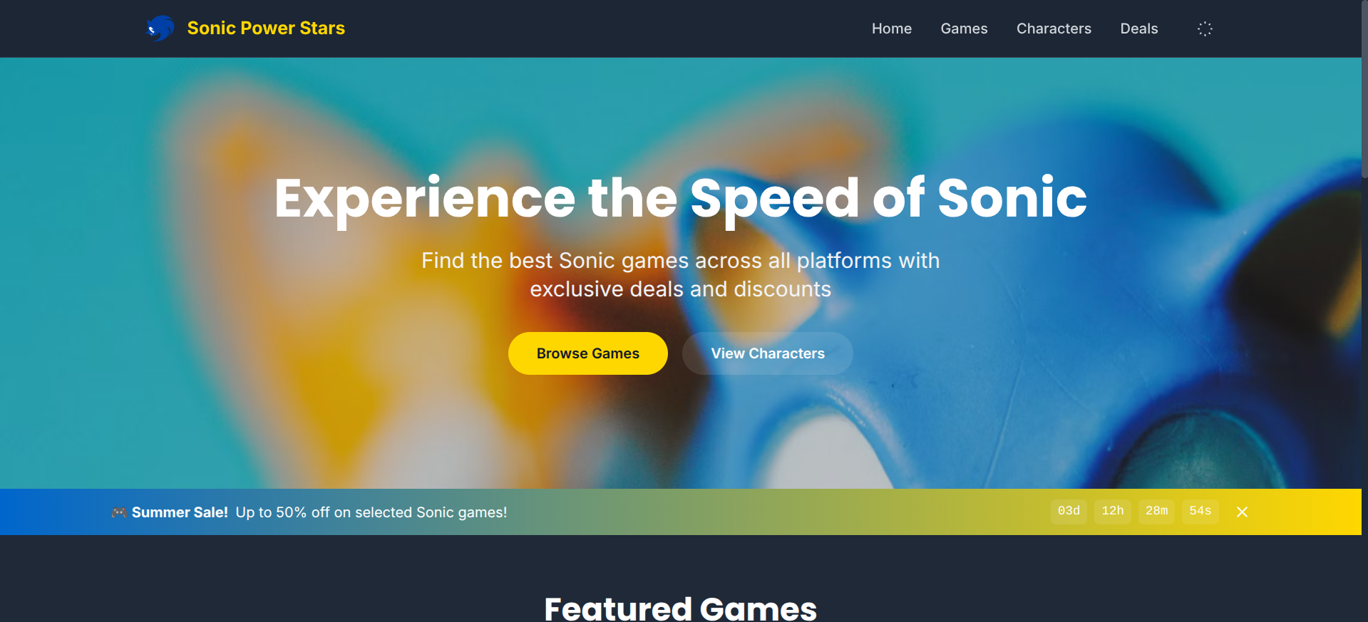 Sonic Website Demo
